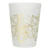 Plastmuggar Diamanter Guld - 8-pack