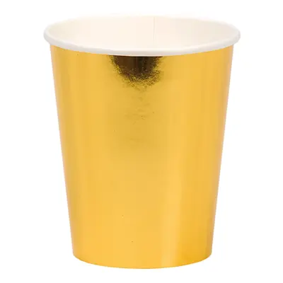 Pappersmuggar Guld Metallic - 8-pack