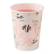 Pappersmuggar Team Bride Blommor - 8-pack