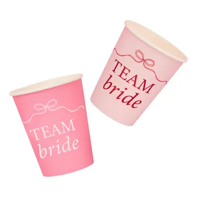 Pappersmuggar Team Bride Rosa Rosett - 8-pack