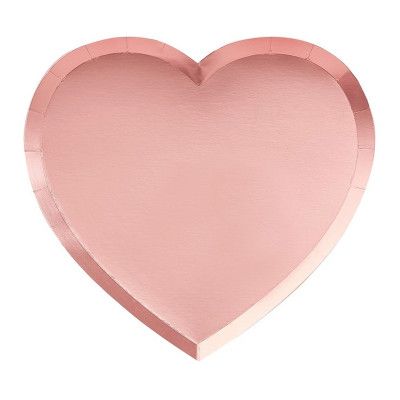 Papperstallrikar Hjärtformade - 8-pack