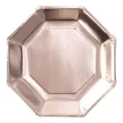 Papperstallrikar Roséguld