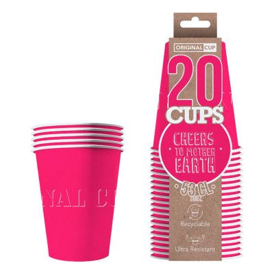 Party Cups Papper Cerise - 20-pack