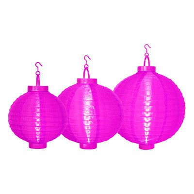 Partylyktor Rosa LED