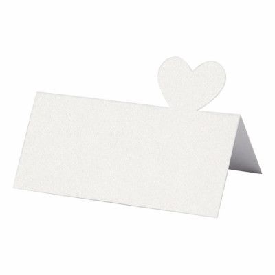 Placeringskort Heart - 20-pack