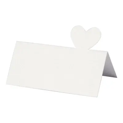 Placeringskort Heart - 20-pack