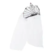 Plasttiara med Slöja