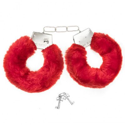 Plyschhandbojor Röd