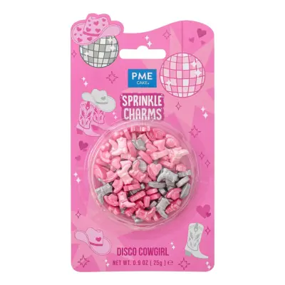 PME Disco Cowgirl Sprinkle Charms - 25 gram