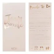 Råd till Bruden Kort Rosa/Roséguld - 10-pack