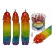 Regnbågsfärgad Penispenna - 1-pack