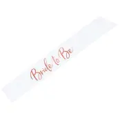 Sash"Bride To Be"Vit 75cm