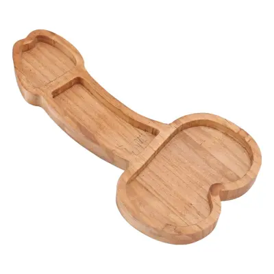 Serveringsbricka i Trä Penis - Stor