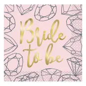Servetter Bride to Be - 16-pack