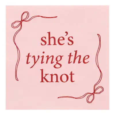 Servetter She's Tying the Knot Rosa Rosett - 16-pack