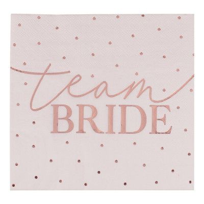 Servetter Team Bride Rosa/Roséguld
