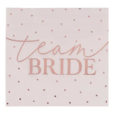 Servetter Team Bride Rosa/Roséguld