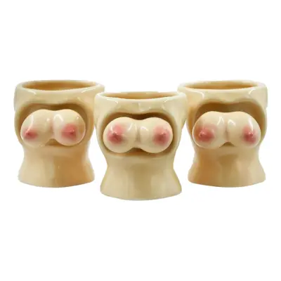 Shotglas Gungande Bröst - 3-pack