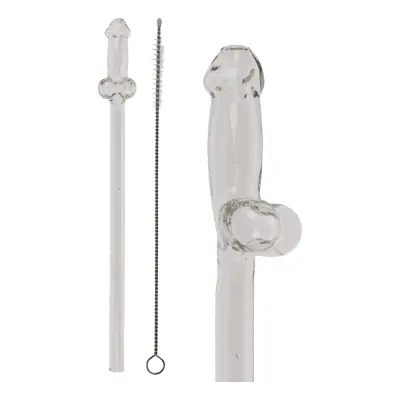 Penissugrör i Glas - 4-pack