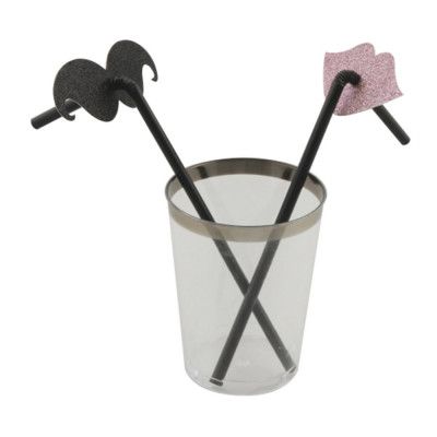 Sugrör med Roliga Motiv - 8-pack