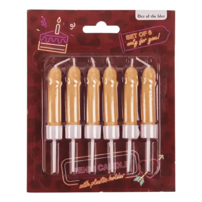 Tårtljus Penisar - 6-pack