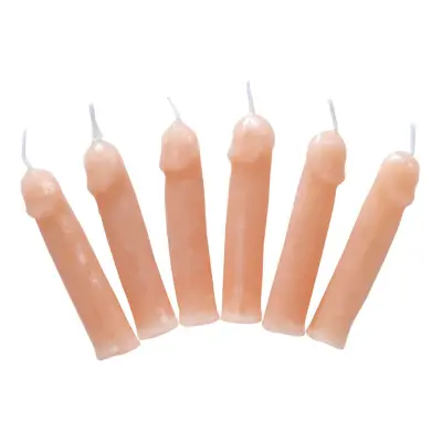 Tårtljus Snoppar - 6-pack