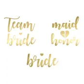 Tatueringar Team Bride - Guld