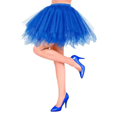 Tyllkjol Blå - One size