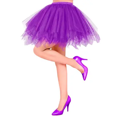 Tyllkjol Lila - One size