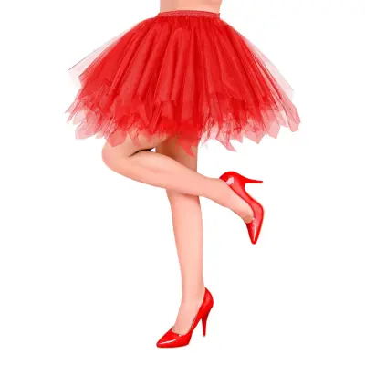 Tyllkjol Röd - One size