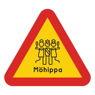 Varningsskylt Möhippa