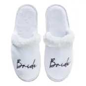 Vita Tofflor med Fluff Bride - One size