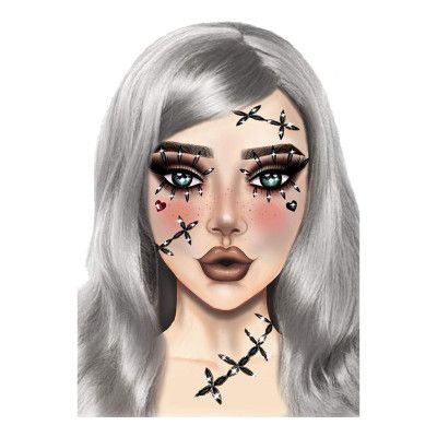 Ansiktssmycken Stitches - One size