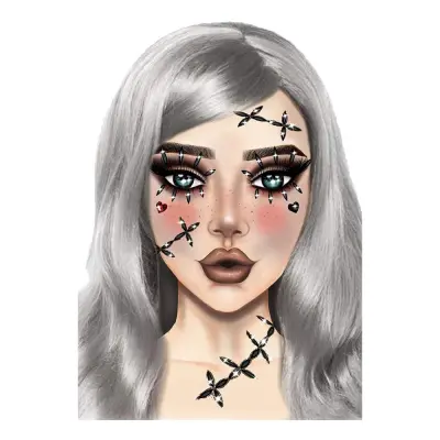 Ansiktssmycken Stitches - One size