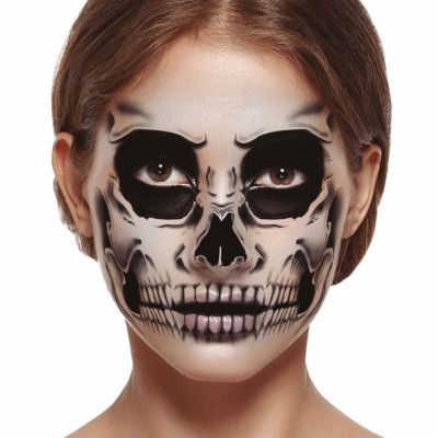 Ansiktstatuering Dödskalle