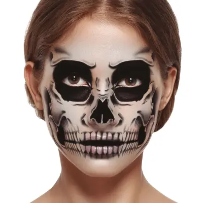 Ansiktstatuering Dödskalle