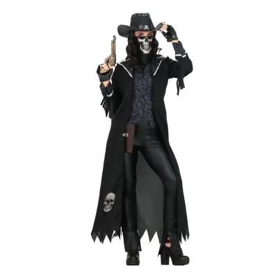 Dödskalle Cowgirl Maskeraddräkt - Small