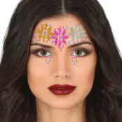 Face Jewels Blommor Neon