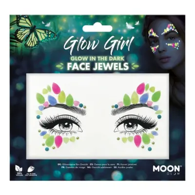 Face Jewels Glow in the Dark Glow Girl