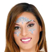 Face Jewels Glow in the Dark Silver