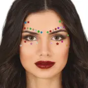 Face Jewels Stjärnor Flerfärgad