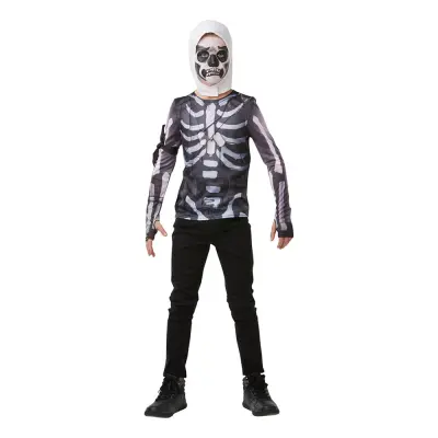 Fortnite Skull Trooper Teen Budget Maskeraddräkt - Large