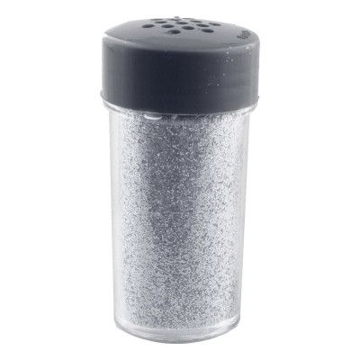 Glitter i Burk Silver - 16 gram