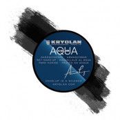 Kryolan Aquacolor Smink 55 ml - Svart