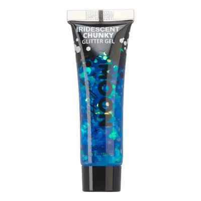 Moon Creations Iridescent Chunky Glitter Gel - Blå