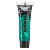Moon Creations Iridescent Chunky Glitter Gel - Grön
