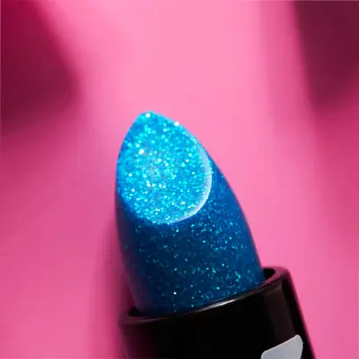 Moon Creations Iridescent Glitter Lipstick - Blå