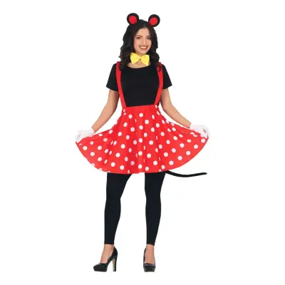 Mus Dam Maskeraddräkt - Medium