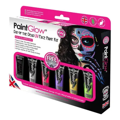 PaintGlow UV Day of the Dead Sminkset
