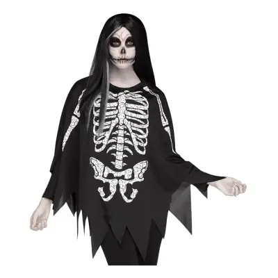 Poncho Skelett - One size